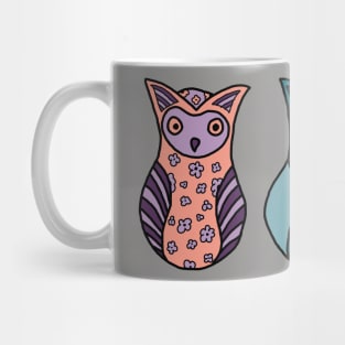 Cute Hand Drawn Owl Design Mug